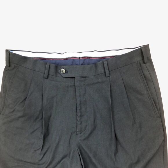 Roundtree & Yorke TravelSmart Pants 36X32 Cuffed Charcoal Gray - Picture 3 of 6